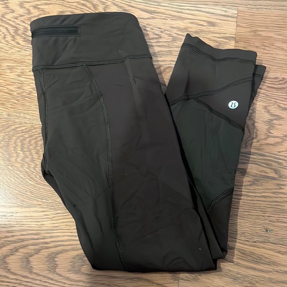 Lululemon dark green leggings